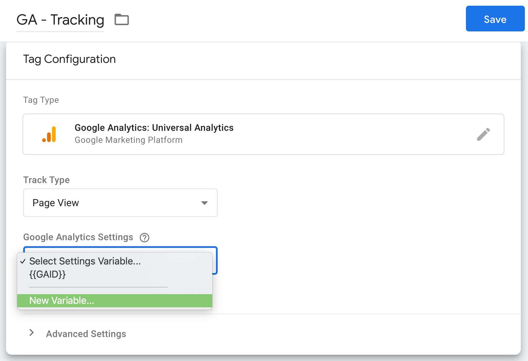 google tag manager google analytics tracking tag