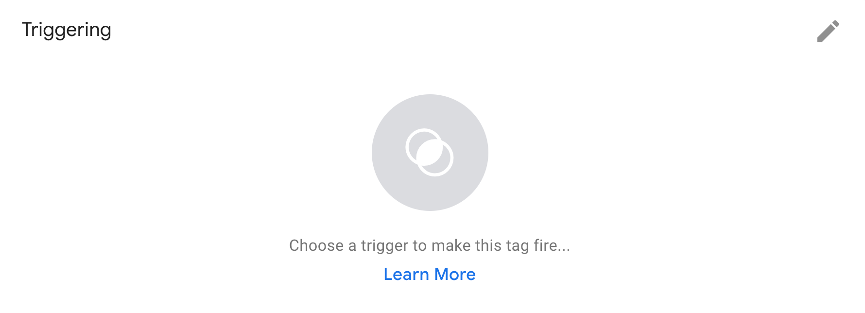 google tag trigger configuration section